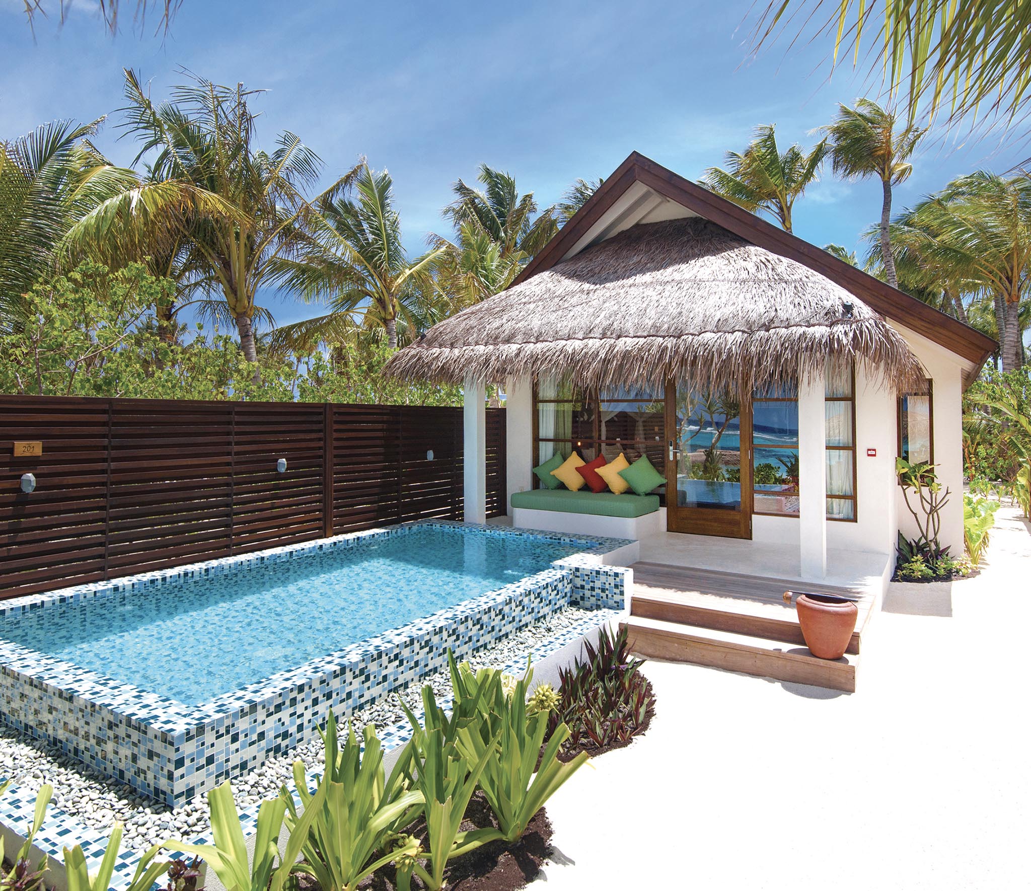 Beach Villa med Pool