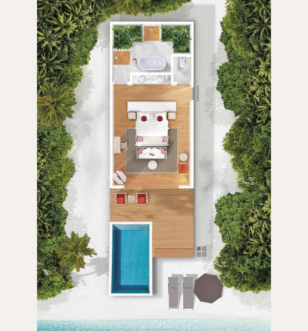 Beach-Pool-Villa-Plantegning