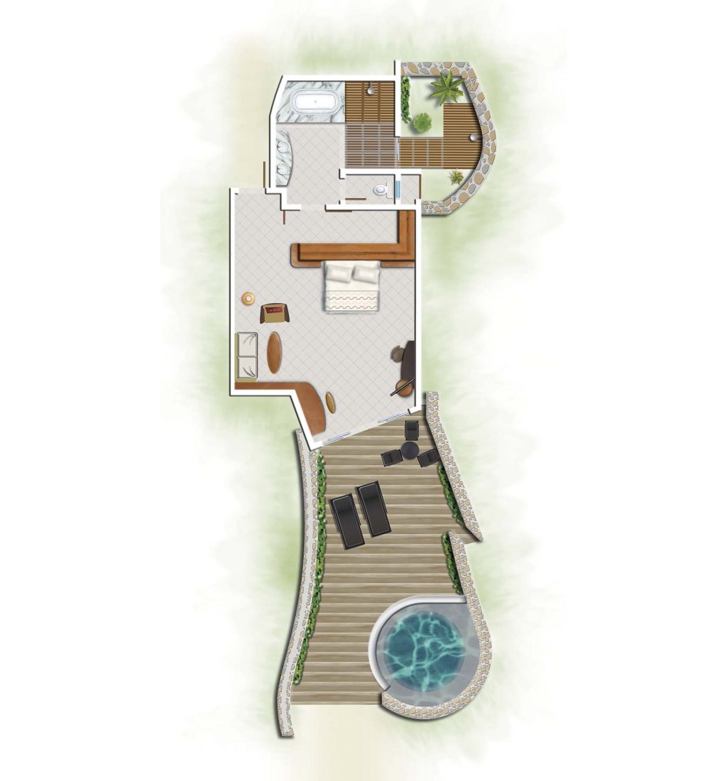 Beachfront Suite med plunge pool