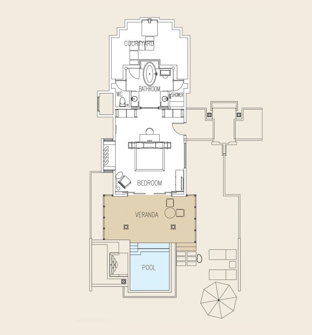 Beach Villa with Pool