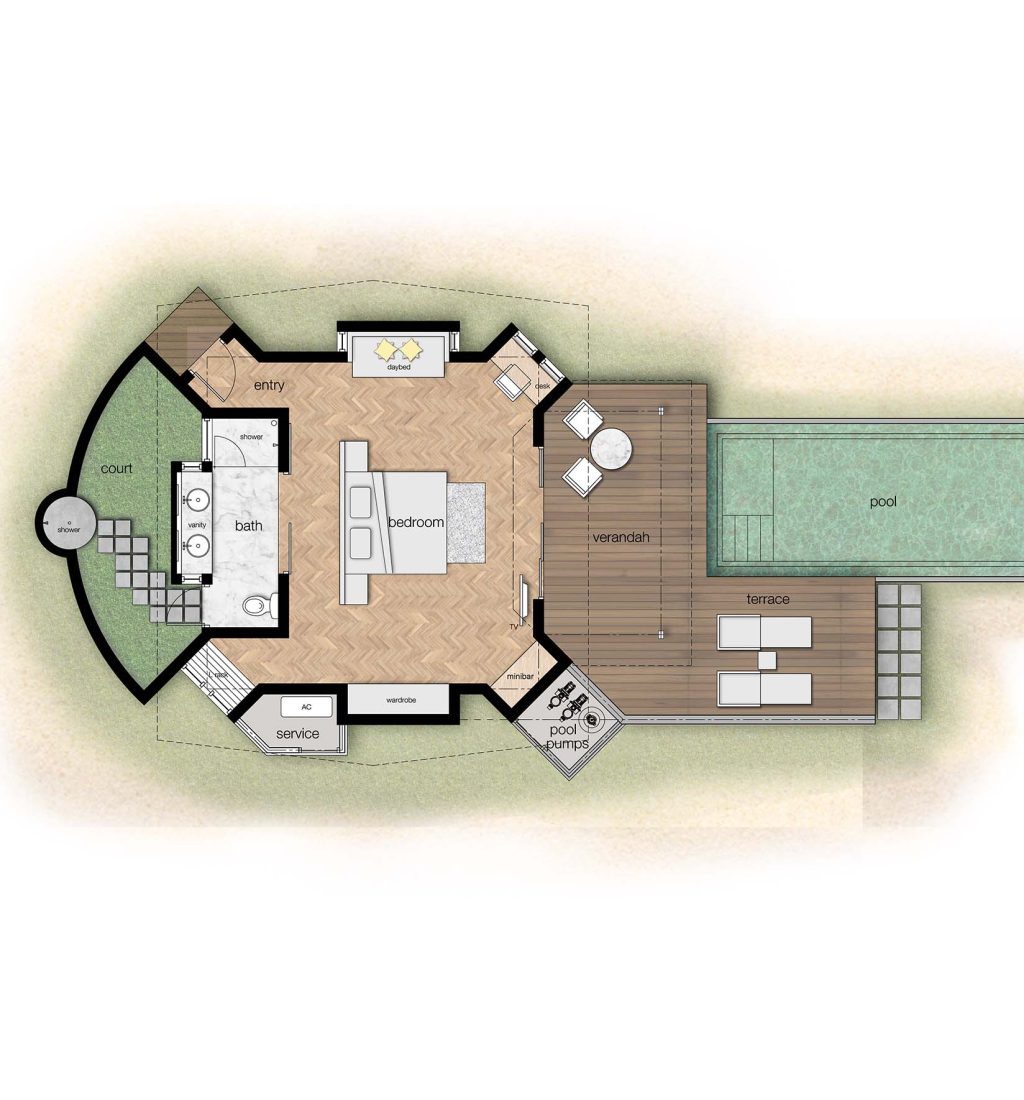 Beach Villa with Pool