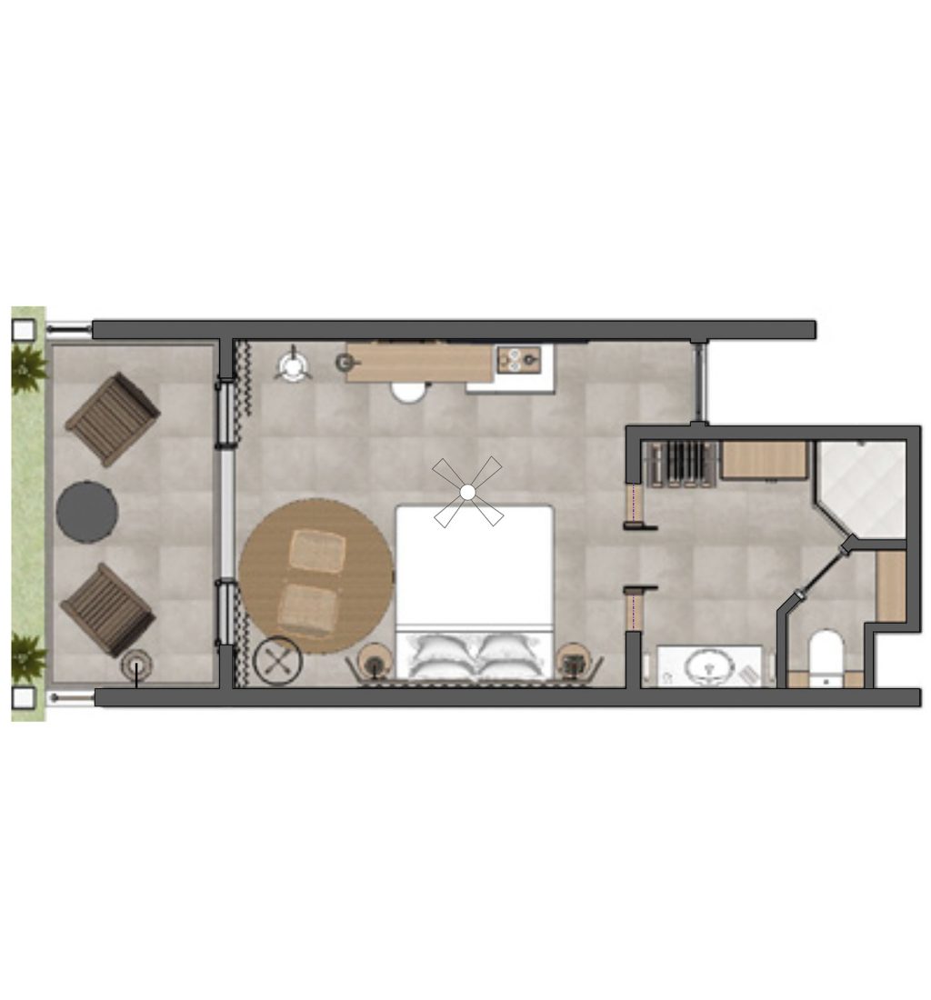 Superior Room - Plantegning